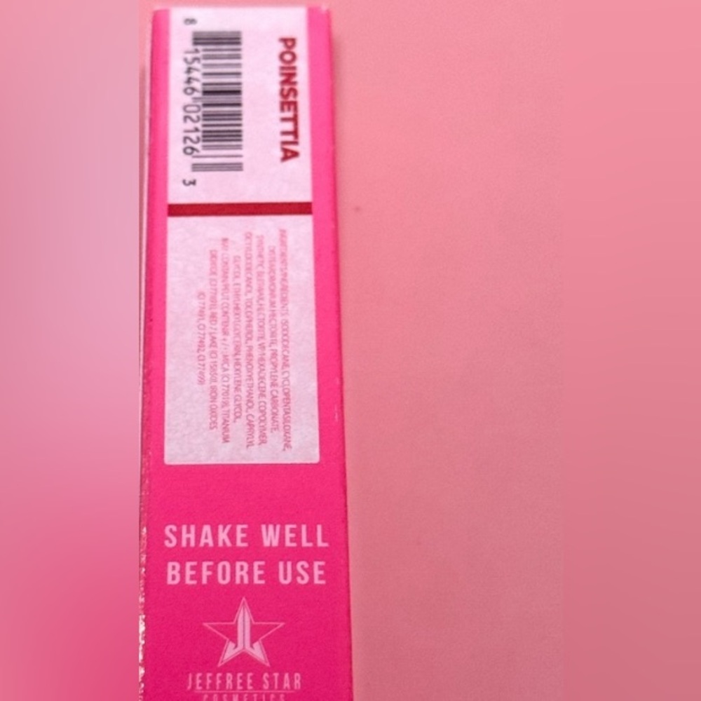 Jeffree Star Poinsettia Velour Liquid Lipstick NIB - Picture 8 of 8